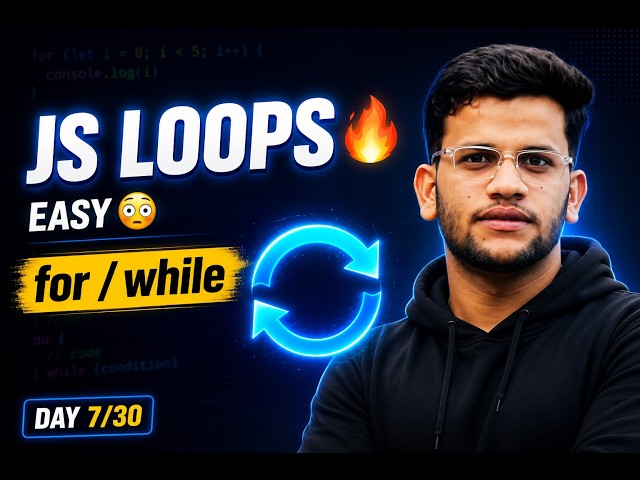 JavaScript Loops Made Easy 🔥 for, while, do while (Interview Ready 🚀)