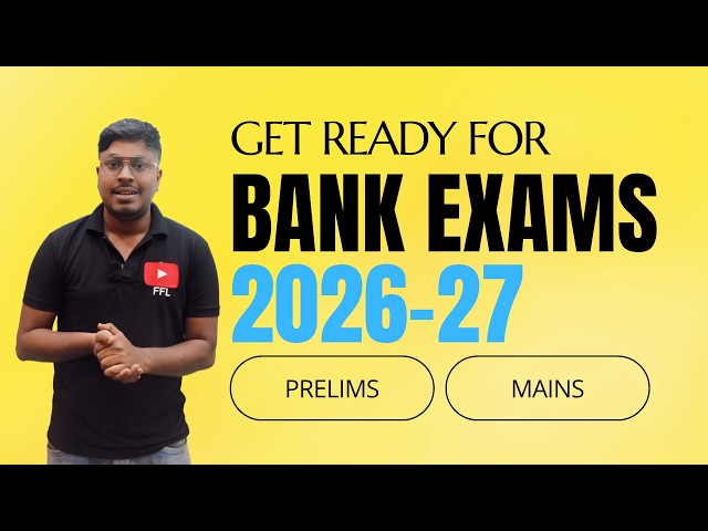 Get Ready for Bank Exams 2026-2027 || Only Concepts 📚