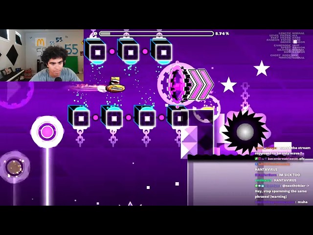 Geometry Dash Main Levels, But SHIP ONLY.