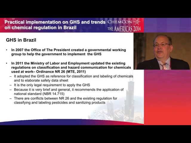 GHS in Brazil by Gilmar Trivelato of FUNDACENTRO