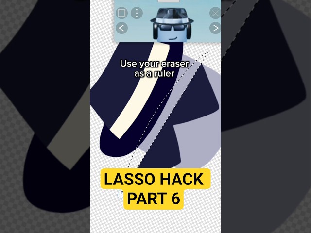 LASSO HACK PART 6 #arttips #arttutorial #arttut #lassotool #speedpaint #ibispaintx #tutorial