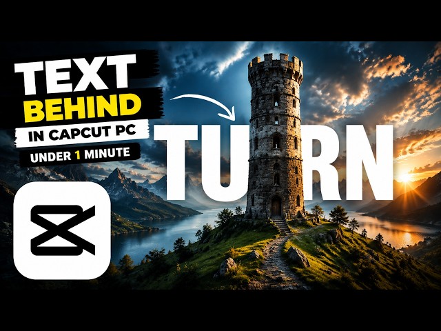 How To Put Text Behind Objects in CapCut PC in 2026