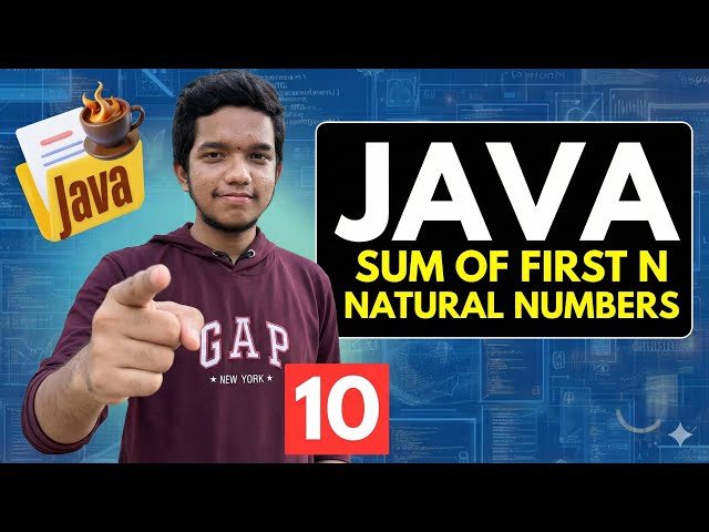 Find Sum 1 to N in Java | For Loop Step by Step#Java #DSA #Coding #Loops