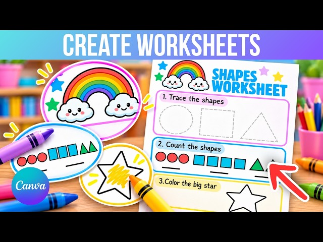 How to Easily Make A Worksheet in Canva