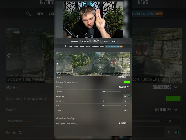 How to get the donk crosshair in CS2🎯