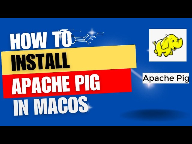 How to install apache pig in macos | Apache Pig Installation.