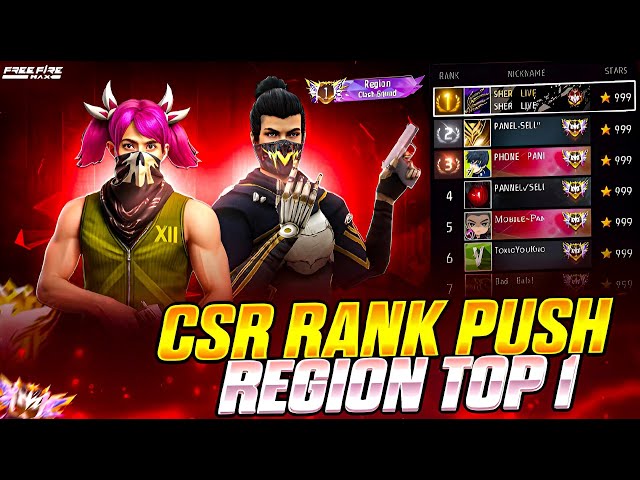 CSR PUSH TO REGION 999+⭐🚀GO FOR 200K 🔥😎🖥#classyff #shortslive #verticallive #freefire #shortsfeed