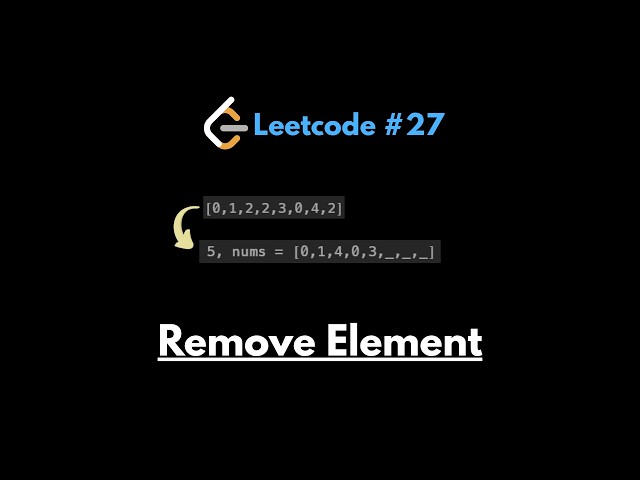 LeetCode 27: Remove Element | Two Pointers