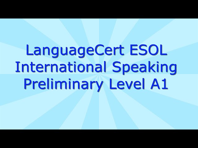 How to pass the LanguageCert A1 test for the spouse's visa requirement for the UK.