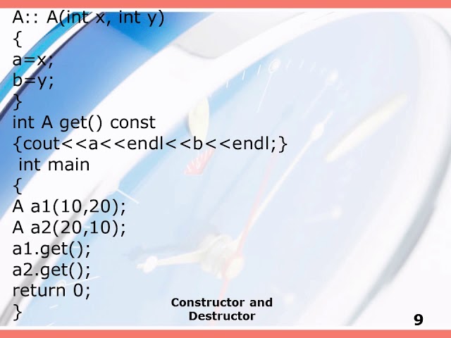 Constructors and types of Constructor in C Plus Plus(CPP)