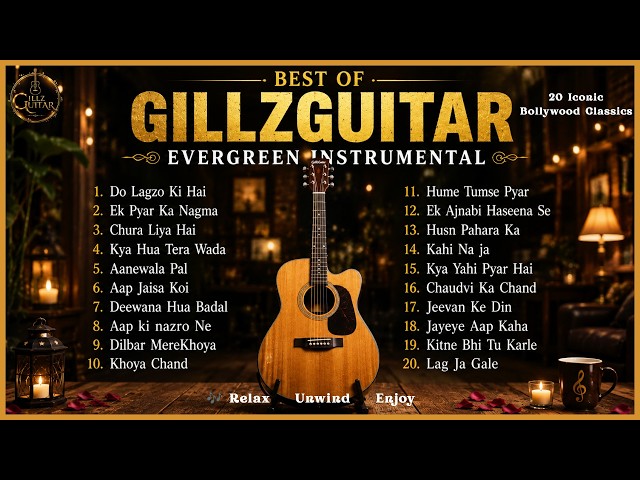 Evergreen Bollywood Guitar Instrumentals | Relaxing Acoustic Collection | Old Hindi Classics