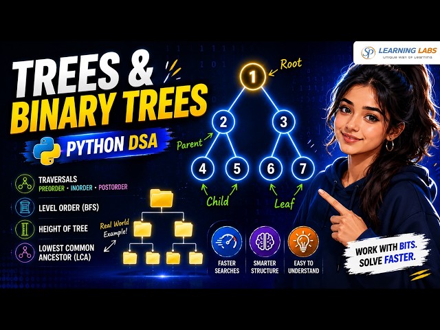 Learn Trees & Binary Trees in Python | Full DSA Tutorial with Coding