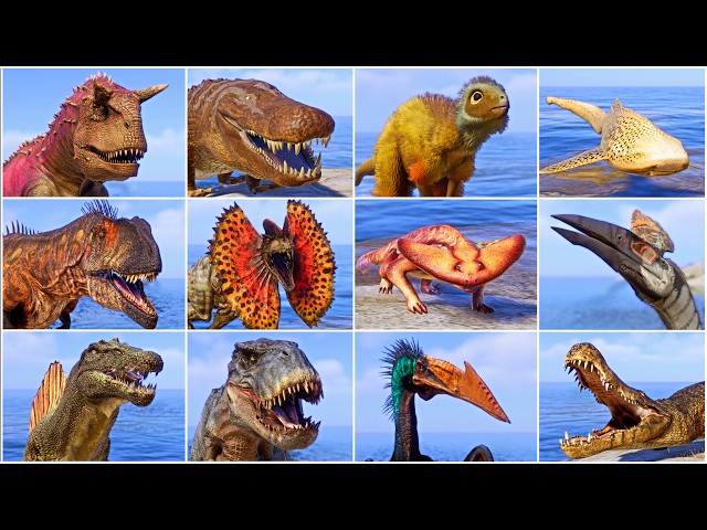 All 162 Modded Dinosaurs, Reptiles, Mammals & Scenery Items Showcase in Jurassic World Evolution 2