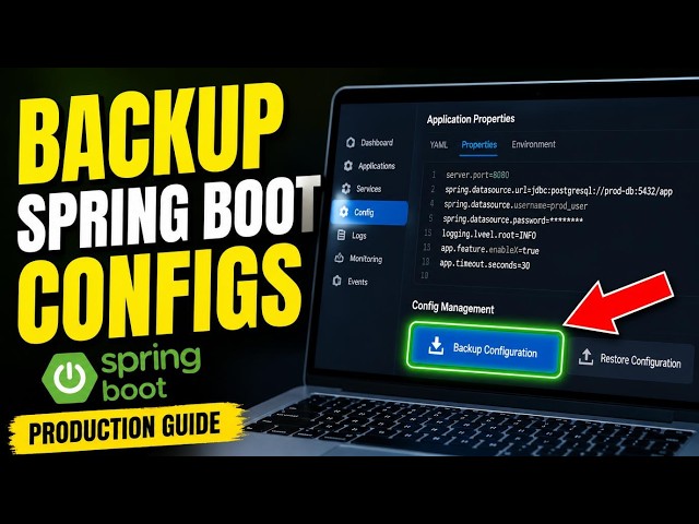 How to backup Spring Boot configs for production - Easy Tutorial