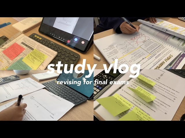 Study vlog | Revising for final exams and a Korean study planner