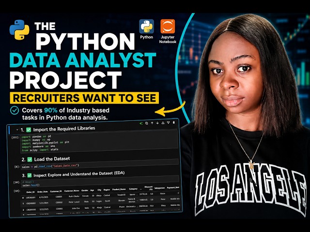 Python Data Analysis Full Project for Beginners | End-to-End Tutorial #PythonDataAnalysis #pandas