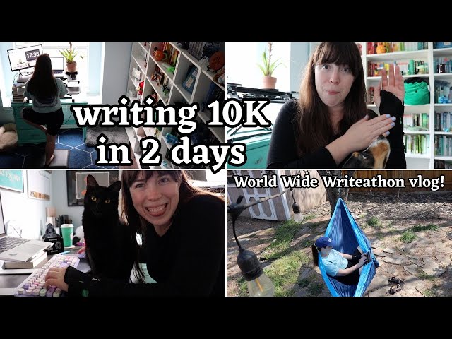 I wrote 10K in 2 days during the World Wide Writeathon! | WRITING VLOG