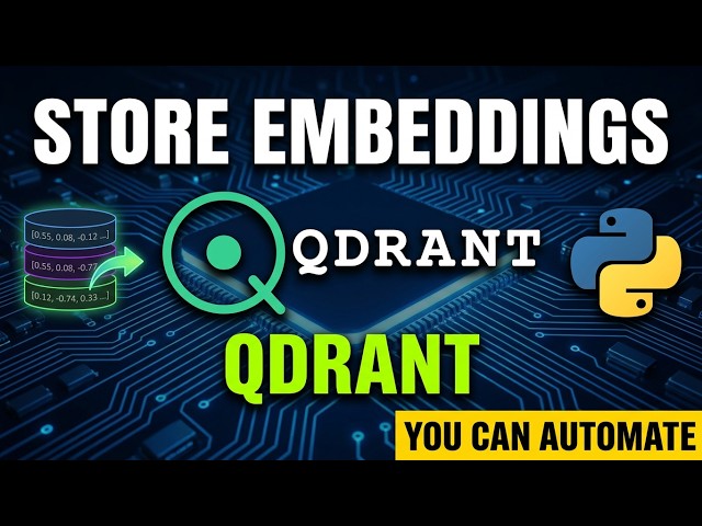 RAG Series | Mini Project | Qdrant | How to Store Embeddings in Vector Database - Episode #5