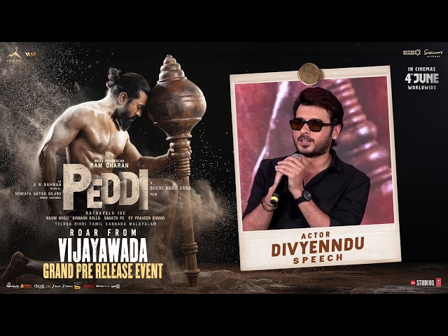 Divyenndu Speech | PEDDI Pre Release Event | Ram Charan | Buchi Babu | Janhvi Kapoor | A R Rahman
