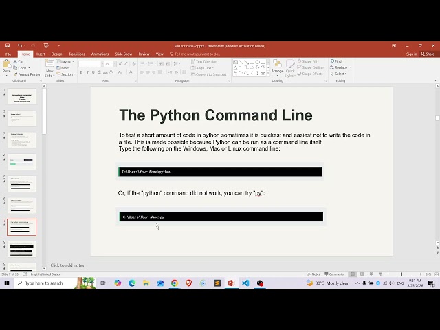 Introduction to Programming (Python) 02 Part 1