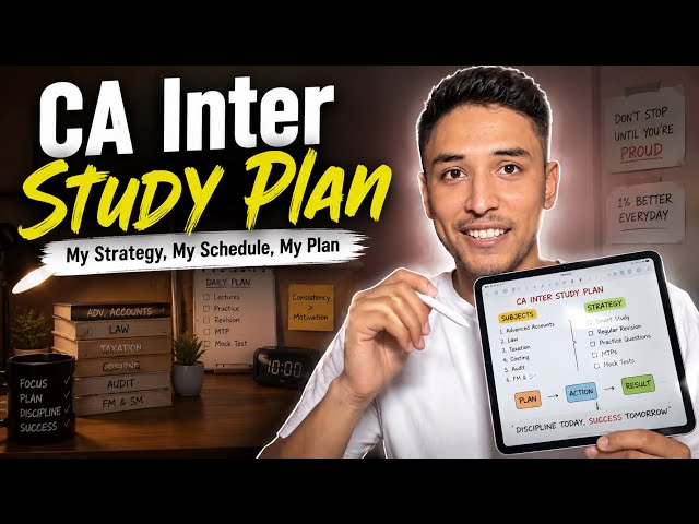 How I’m Preparing for CA Inter Sep 2026 | My study plan  