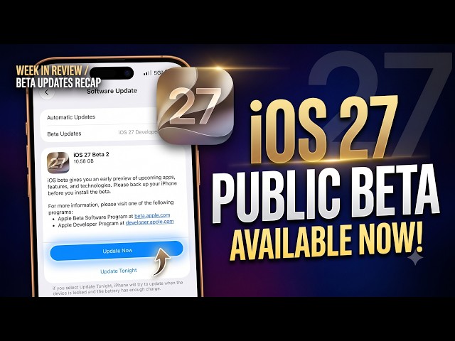 iOS 27 Public Beta Review! 🚨 Weekly Apple News, Beta Updates & Everything You Missed!