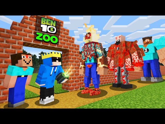 Saving All Famous Ben 10 Aliens From Scary Entities In Minecraft!!!