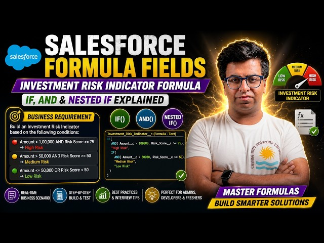 Build an Investment Risk Indicator in Salesforce Using Formula Fields | Real-Time Business Scenario