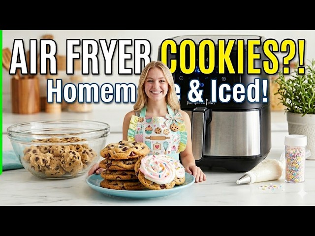 HOMEMADE Air Fryer Cookies! 🍪 Will my Pampered Chef air fryer perform?