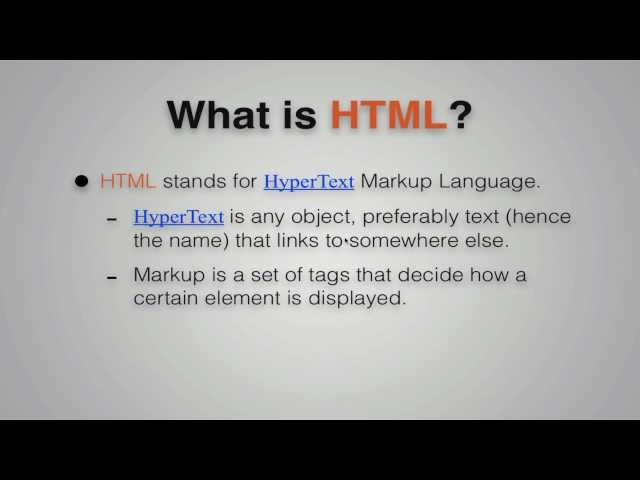 Web Development Tutorial | Introduction to HTML
