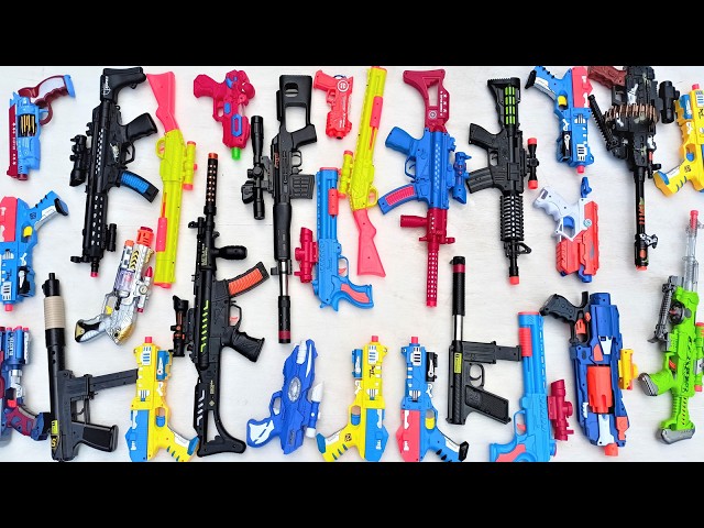 Collecting 7 Sniper Guns and REALISTIC REVOLVER PYTHON AK47 Gun M16 Sniper Gun Shotgun Granade,Cobra