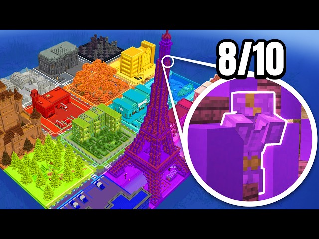 Can I Find 10 Hidden YouTubers in this Minecraft City?