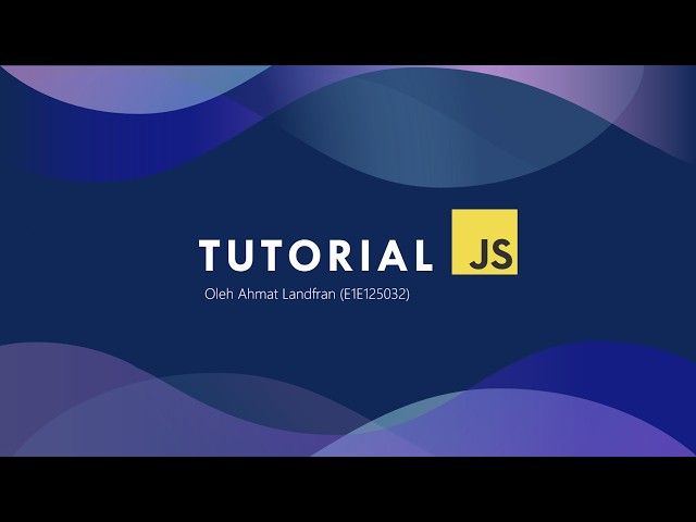 JavaScript Totorial - 1