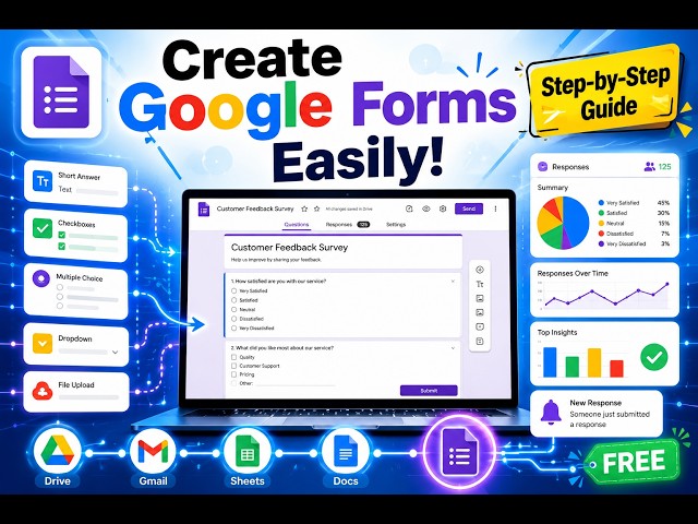 How to Create Google Forms Easily | Step-by-Step Beginner Guide for Fast Setup