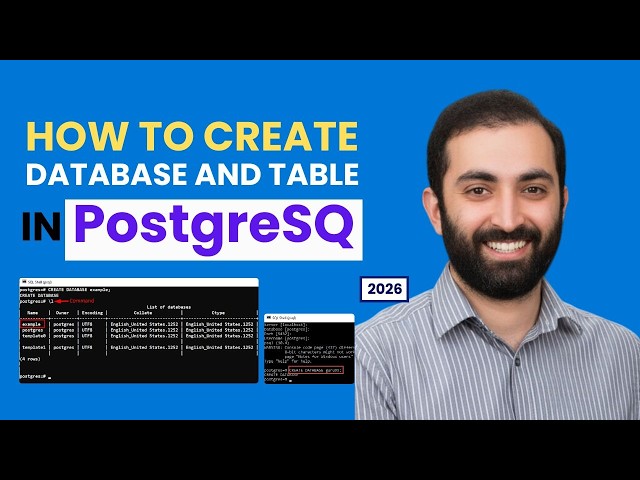 How to Create Database and Tables in PostgreSQL (2026 Beginner Tutorial)
