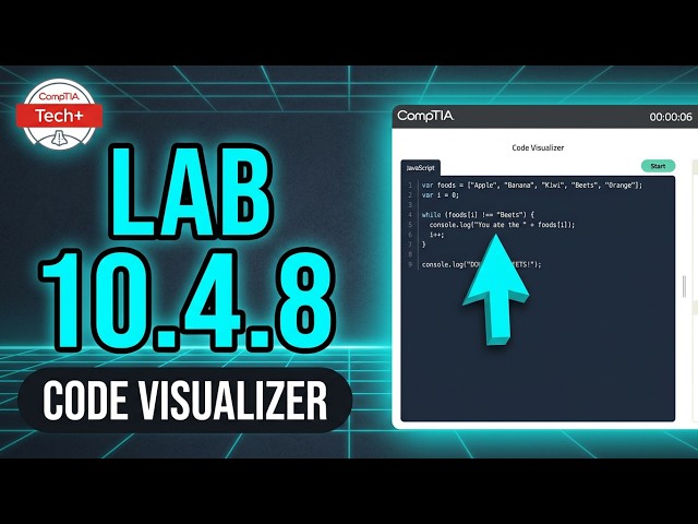 CompTIA | LAB 10.4.8 Code Visualizer :While Loop |IT Fundamentals