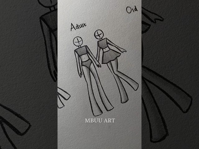 How I draw EASY body tutorial✏️ #drawing #tutorial #howtodraw #sketch #art #shorts