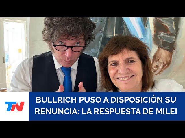 After distancing herself from the government, Patricia Bullrich offered her resignation to Milei ...