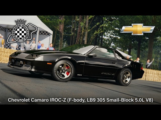 Chevrolet Camaro IROC-Z (F-body, LB9 305 Small-Block 5.0L V8) @ Goodwood hillclimb (FOS)