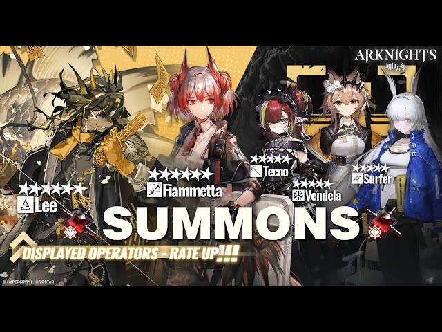 Arknights Summoning on Lee & Fiammetta Banner