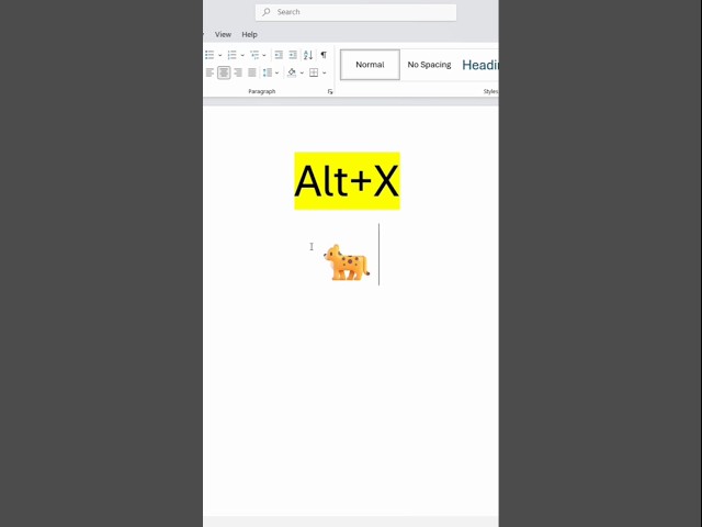 TIGER 🐅 MS Word Symbol Shortcut Key #shorts #computer #tiger #keyboard #tricks #msword