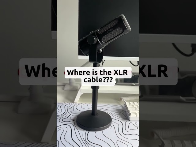 Will I find the hidden XLR cable.🤔#fifine #microphone #record #streaming #podcast #studio