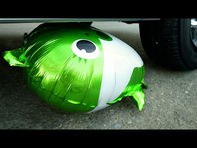 Crushing Experiments! Car vs Giant Crunchy Rainbow Toothpaste Balloons & Soft Squishy Things 2
