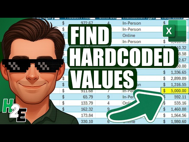 How to Highlight Hardcoded Values Using Conditional Formatting