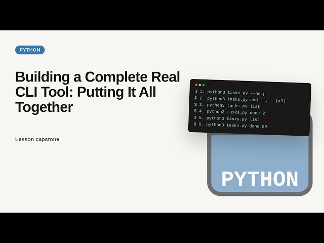 Building a Complete Real CLI Tool: Putting It All Together