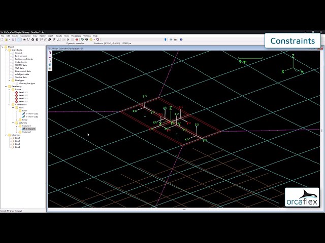 Introduction to OrcaFlex 15: the constraint object