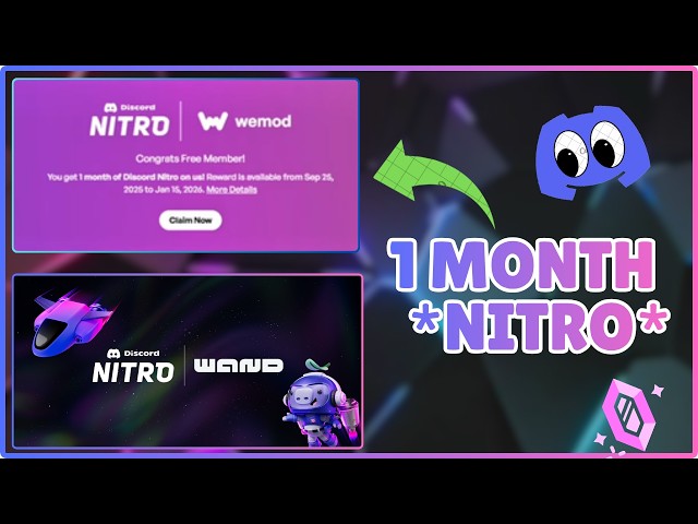 WAND X Discord Nitro CLAIM *1 Month NITRO*