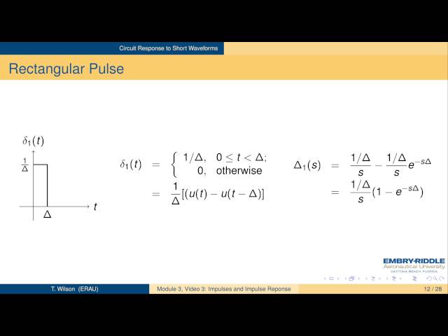 Impulses and the Impulse Response