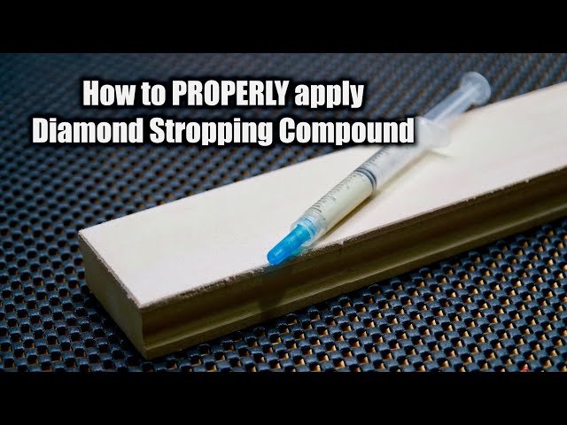 How To apply Diamond Compound for Strop - Knife Sharpening