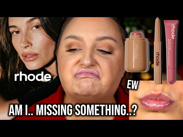 WHAT AM I MISSING..?? TESTING *MEGA VIRAL* RHODE BEAUTY FOR THE FIRST TIME...